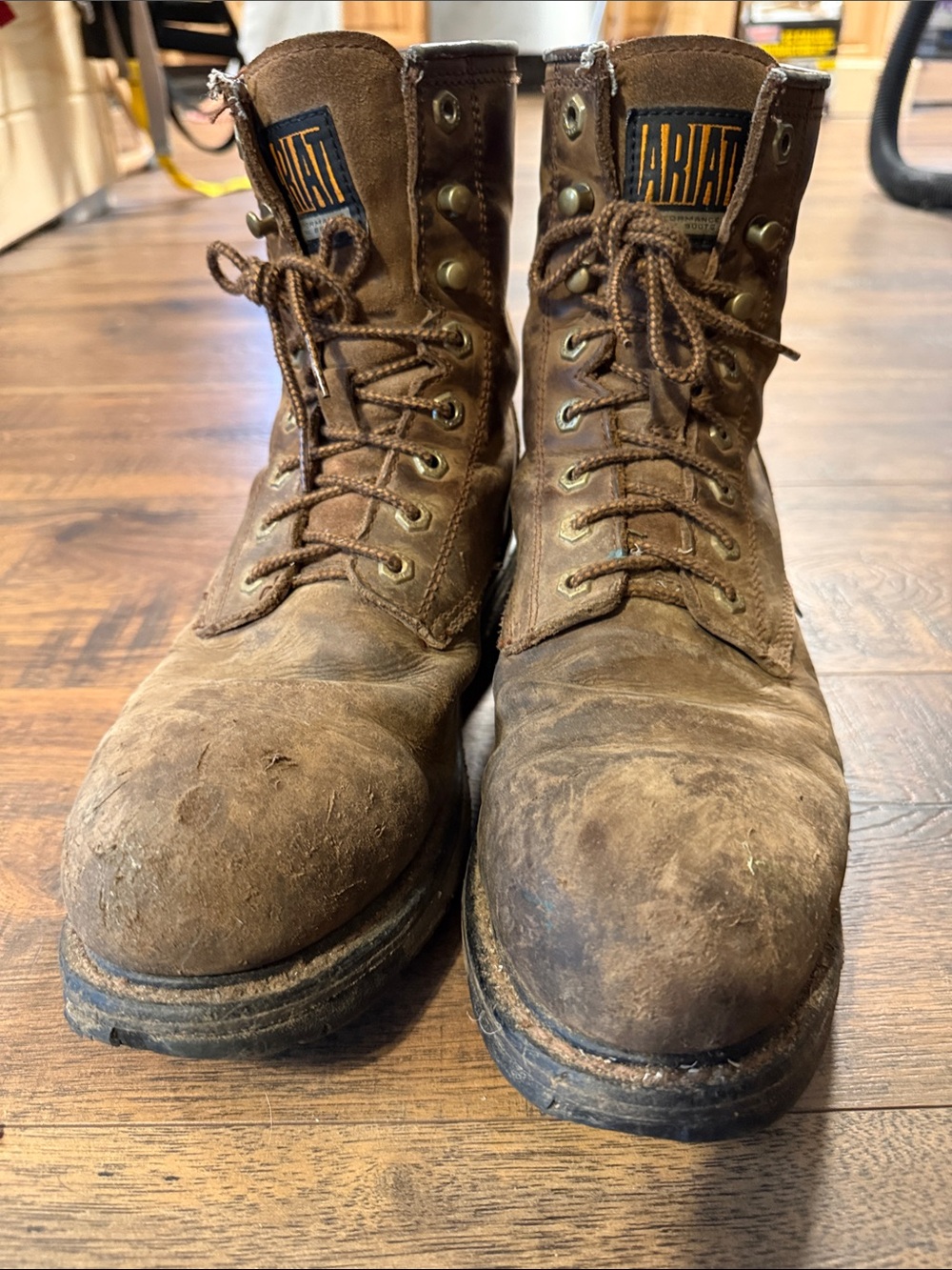 Ariat Men’s Brown Lace-Up Work Boots